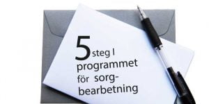 5 steg i programmet för sorgbearbetning