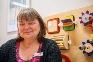 Barnläkare Katarina Lindström på Astrid Lindgrens barnsjukhus.