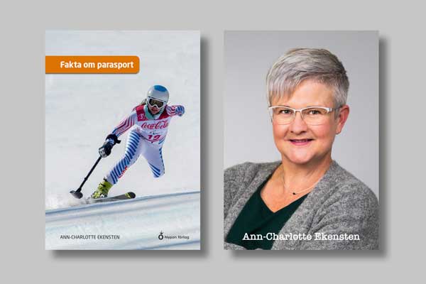 Boken ”Fakta om parasport” och författaren Ann-Charlotte Ekensten