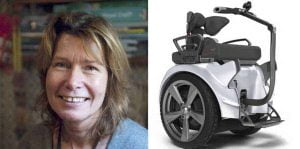 Anna-Karin Bergmark och hjälpmedlet Genny.jpg