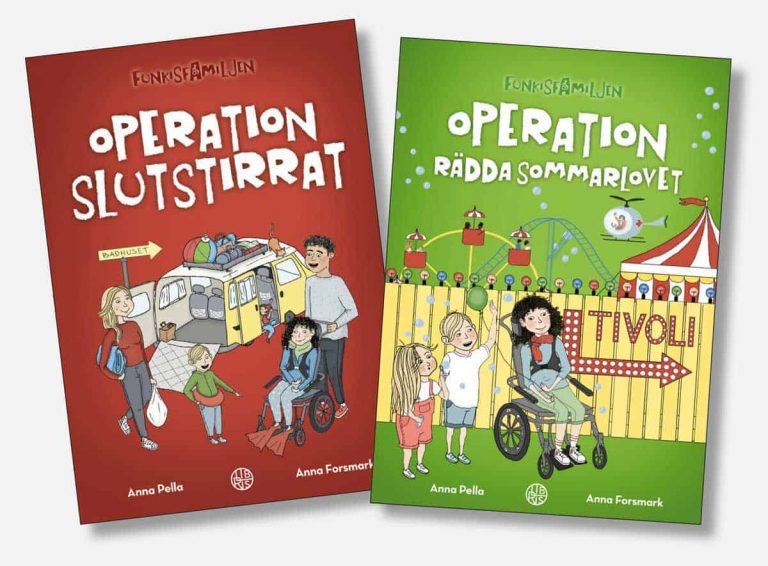 Recension: Två barnböcker med syskonperspektiv på frågor i en funkisfamilj