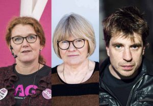 De uppvisar en enad front mot regeringens förslag om lagändring. Från vänster Cecilia Blanck