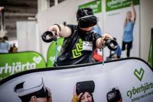 En av nyheterna på Leva & Fungera i Göteborg i mars är att Funkibator erbjuder träning med hjälpmedel för VR - virtual reality. Foto: Linnea Bengtsson.
