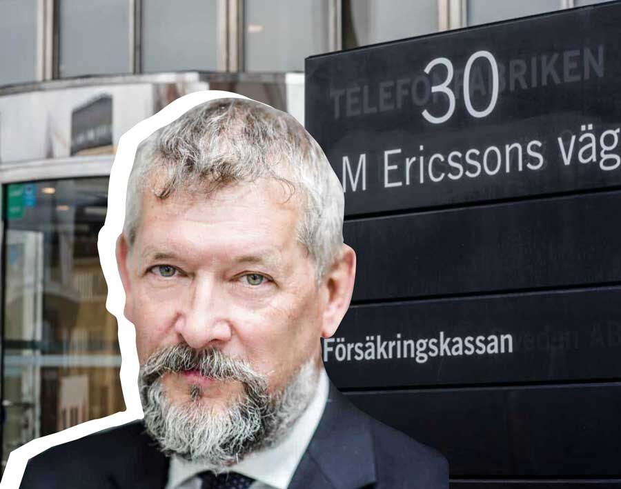 Collage med Försäkringskassans entré och generaldirektör Nils Öberg. Foton: Linnea Bengtsson|Entre till Försäkringskassans huvudkontor. Foto: Linnea Bengtsson