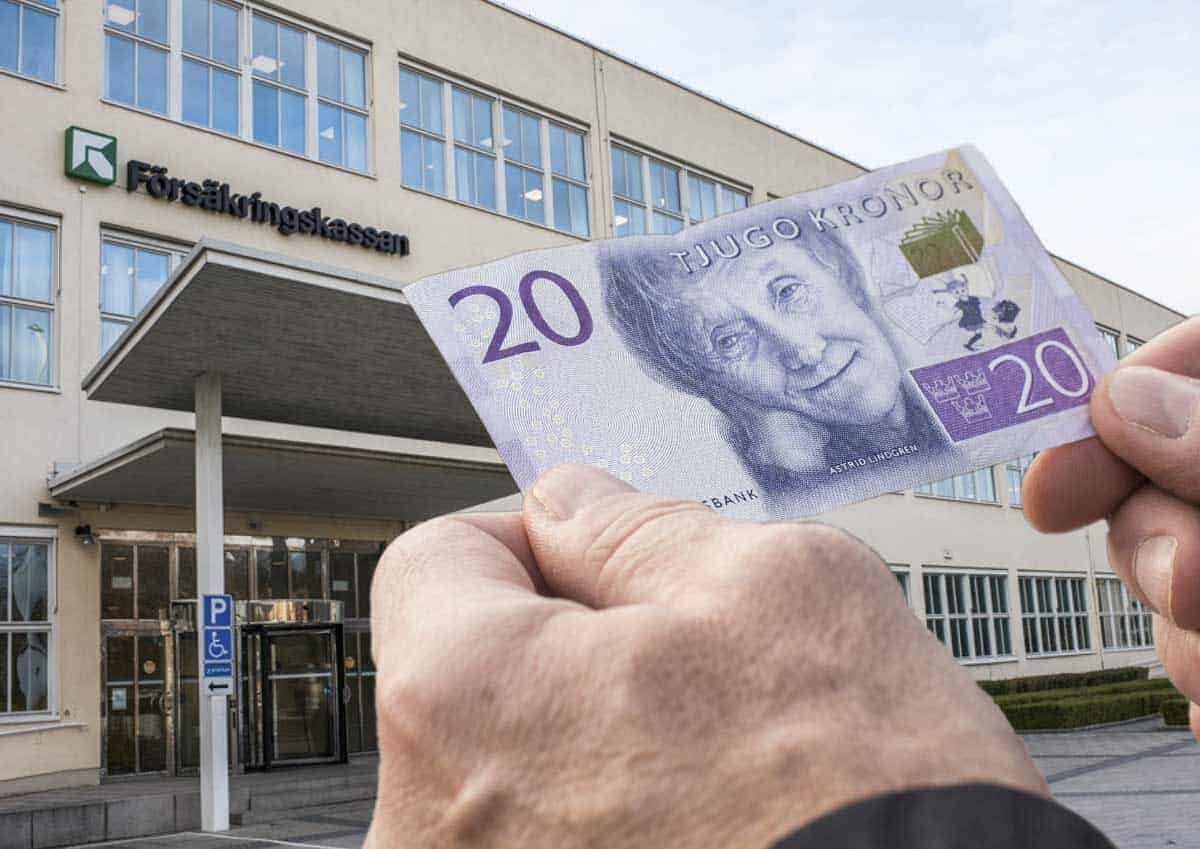 Pengar från Försäkringskassan - genrebild. Foto: Linnea Bengtsson