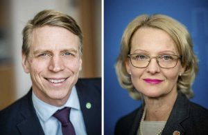 Per Bolund och Helene Fritzon presenterade förslagen på tisdagen. Foto: Linnea Bengtsson.
