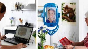 Ring en robotgiraff hos dina nära och kära