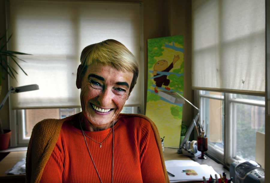 Gunilla Bergström, författare. Foto: Rolf Adlercreutz.