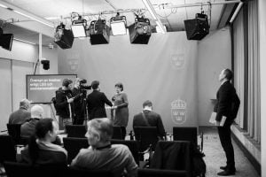 Gunilla Malmborg presenterar LSS-utredningens förslag i januari 2019. Foto: Linnea Bengtsson.