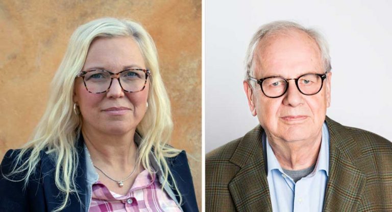 Veronica Magnusson Hallberg och Harald Strand. Foton: Jessica Steje och Linnea Bengtsson.