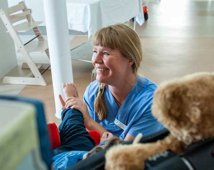 Kerstin Ivéus arbetar på Lilla Erstagårdens barn- och ungdomshospice. Foto: Anna Pella
