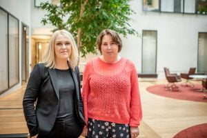 Lena Hallengren och Malin Ekman Aldén. Foto: Linnea Bengtsson