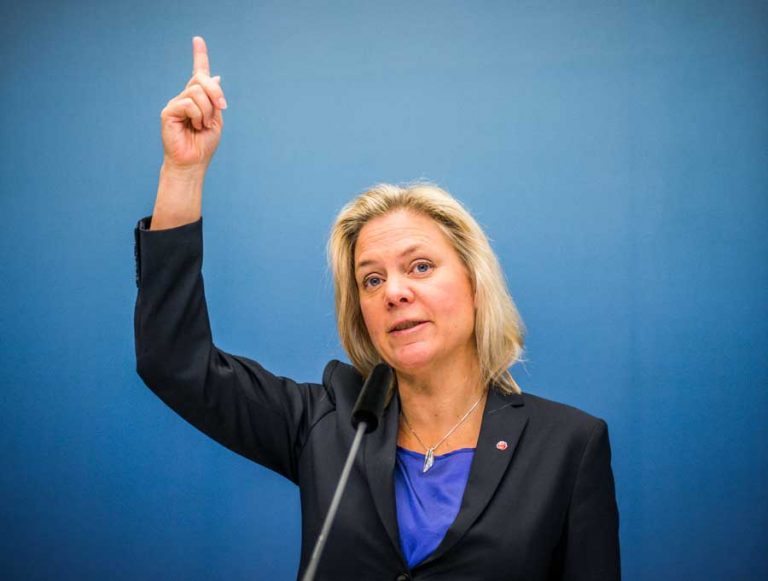 Finansminister Magdalena Andersson. Foto: Linnea Bengtsson.