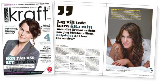 Mia Skäringer i stor intervju i Föräldrakraft nr 6