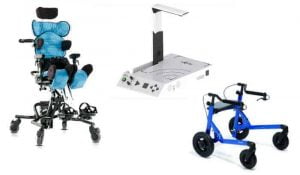 Sittsystem, läsmaskin och utomhusrollator