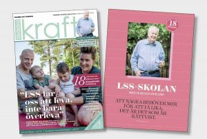 Omslaget till Föräldrakraft nr 2 med LSS-skolan.
