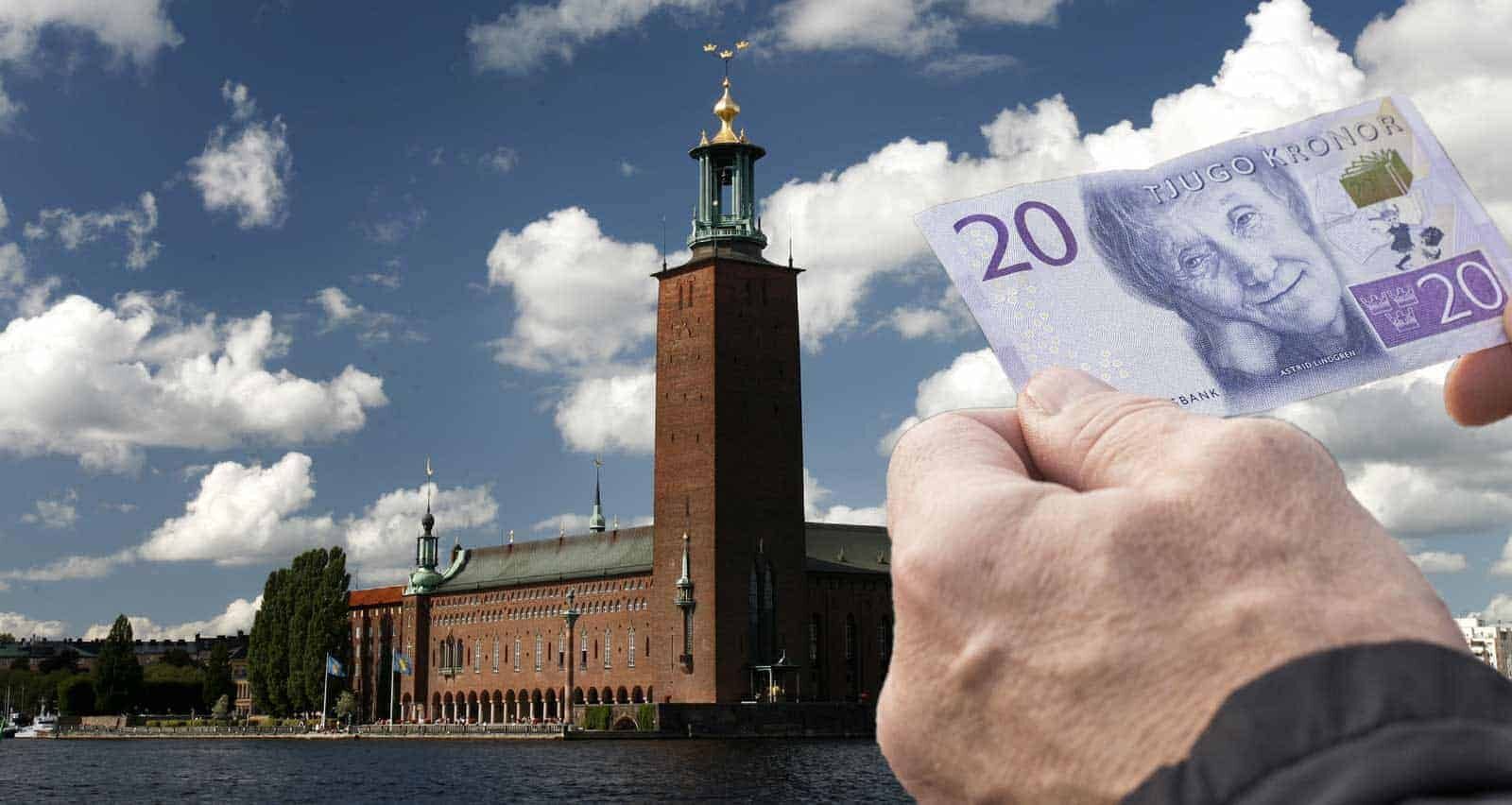 Pengar och Stockholms stadshus
