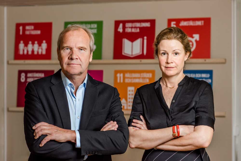 Anders Lago och Christina Heilborn, FUB. Foto: Linnea Bengtsson