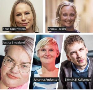 Collage med porträttbilder