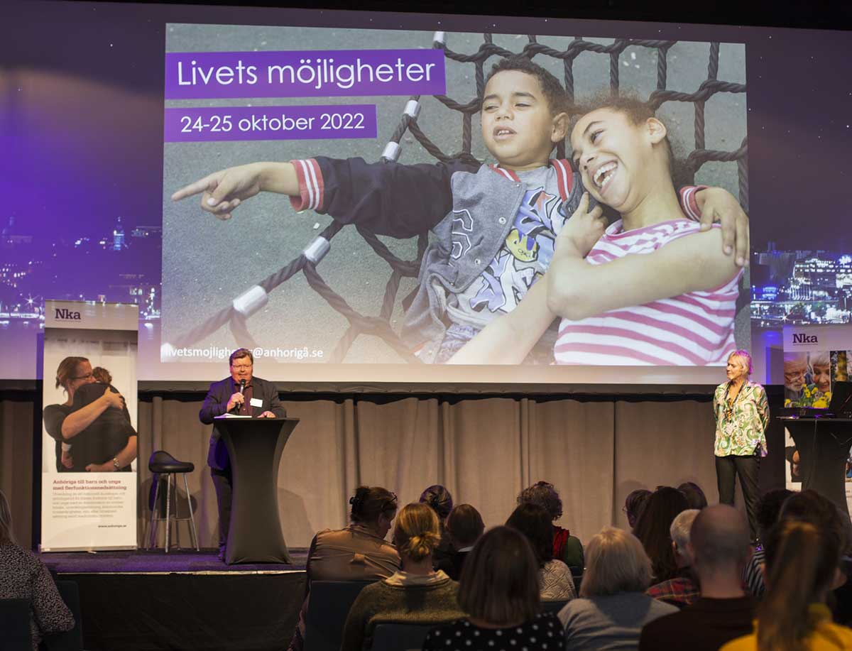 Lennart Magnusson talar på Livets möjligheter i oktober 2022.