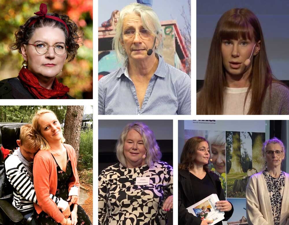 Bilder på anhöriga och professionella
