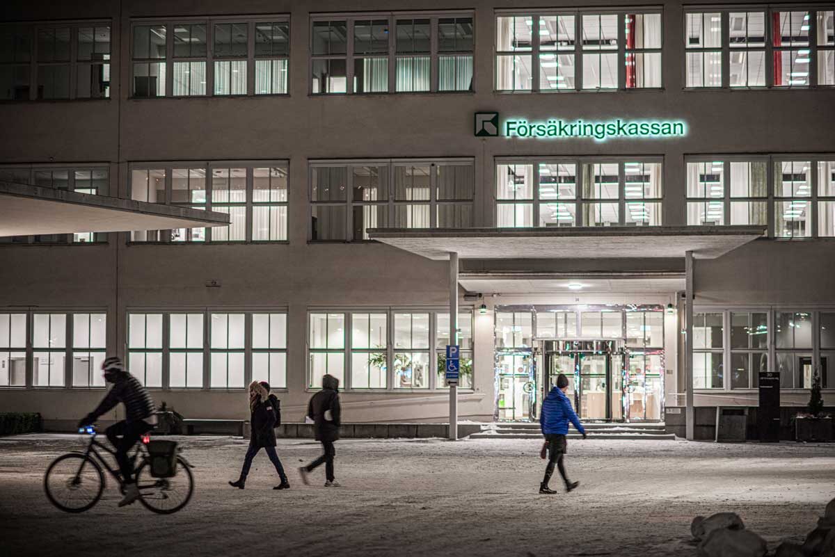Försäkringskassans huvudkontor i december 2022. Foto: Linnea Bengtsson