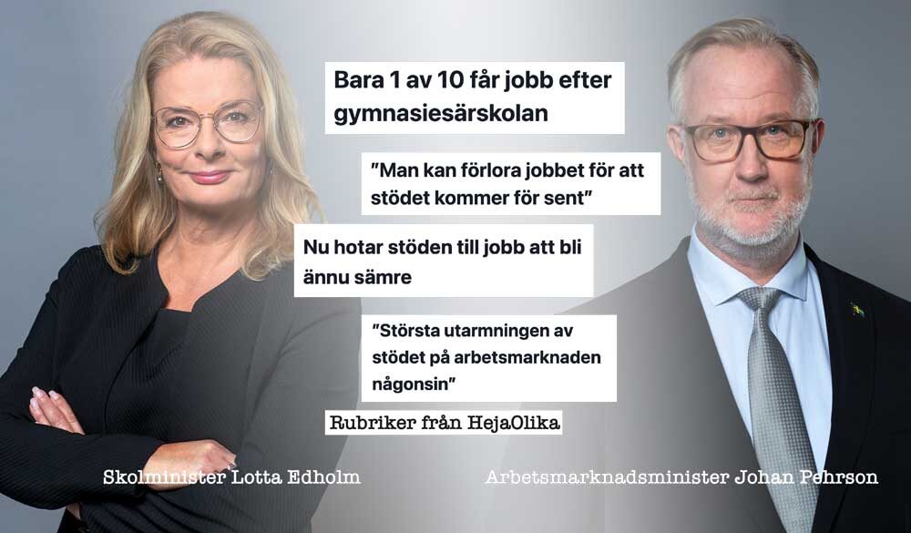 Lotta Edholm och Johan Pehrson