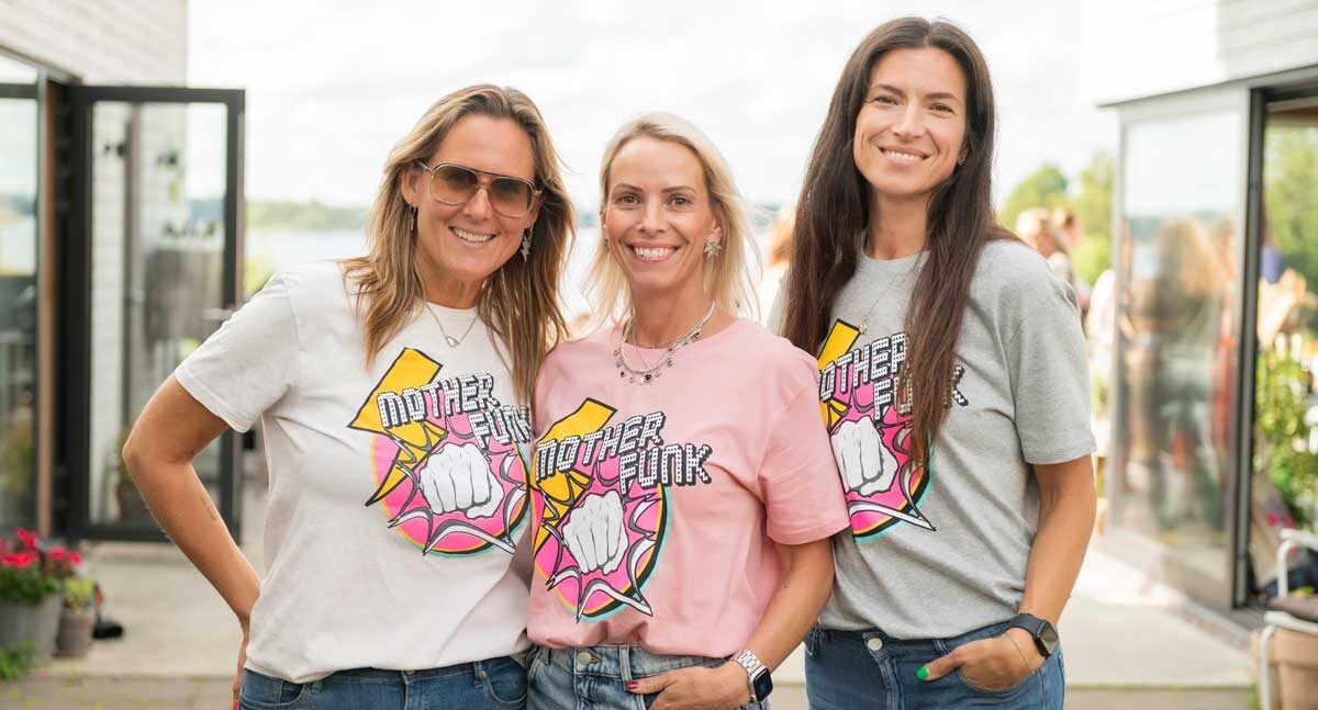 Funkismorsorna Lisa Idering, Petra Johansson och Anna Eriksson