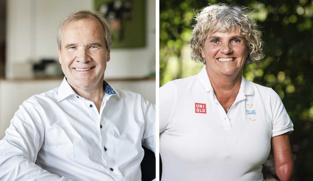 Anders Lago, Riksförbundet FUB, och Åsa Llinares Norlin, Parasport Sverige. Foton: Linnea Bengtsson och Anton Lernstål.