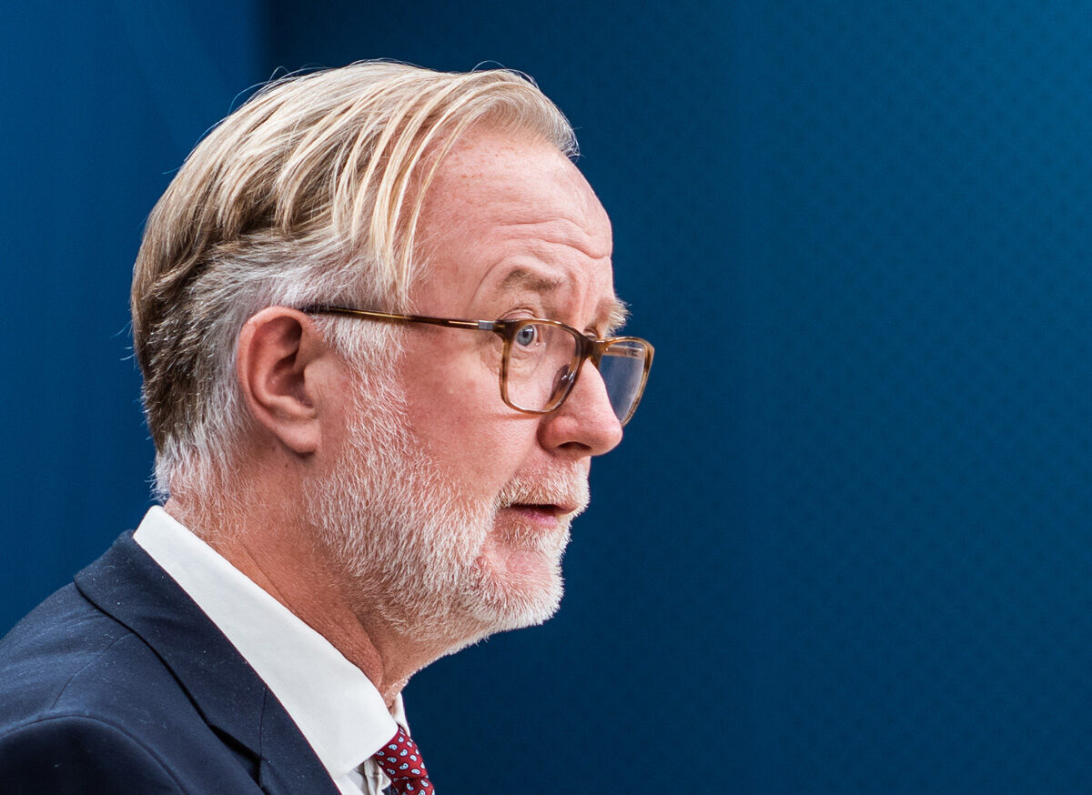 Johan Perhson (L), arbetsmarknadsminister. Foto: Linnea Bengtsson.
