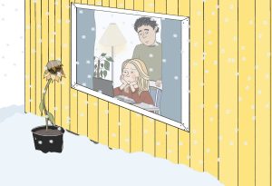 Bild ur Operation framtiden. Illustration av Anna Forsmark