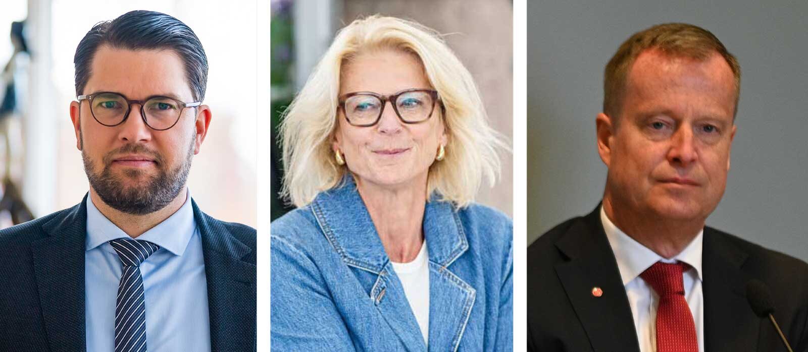 Jimmie Åkesson, Elisabeth Svantesson, Anders Ygeman