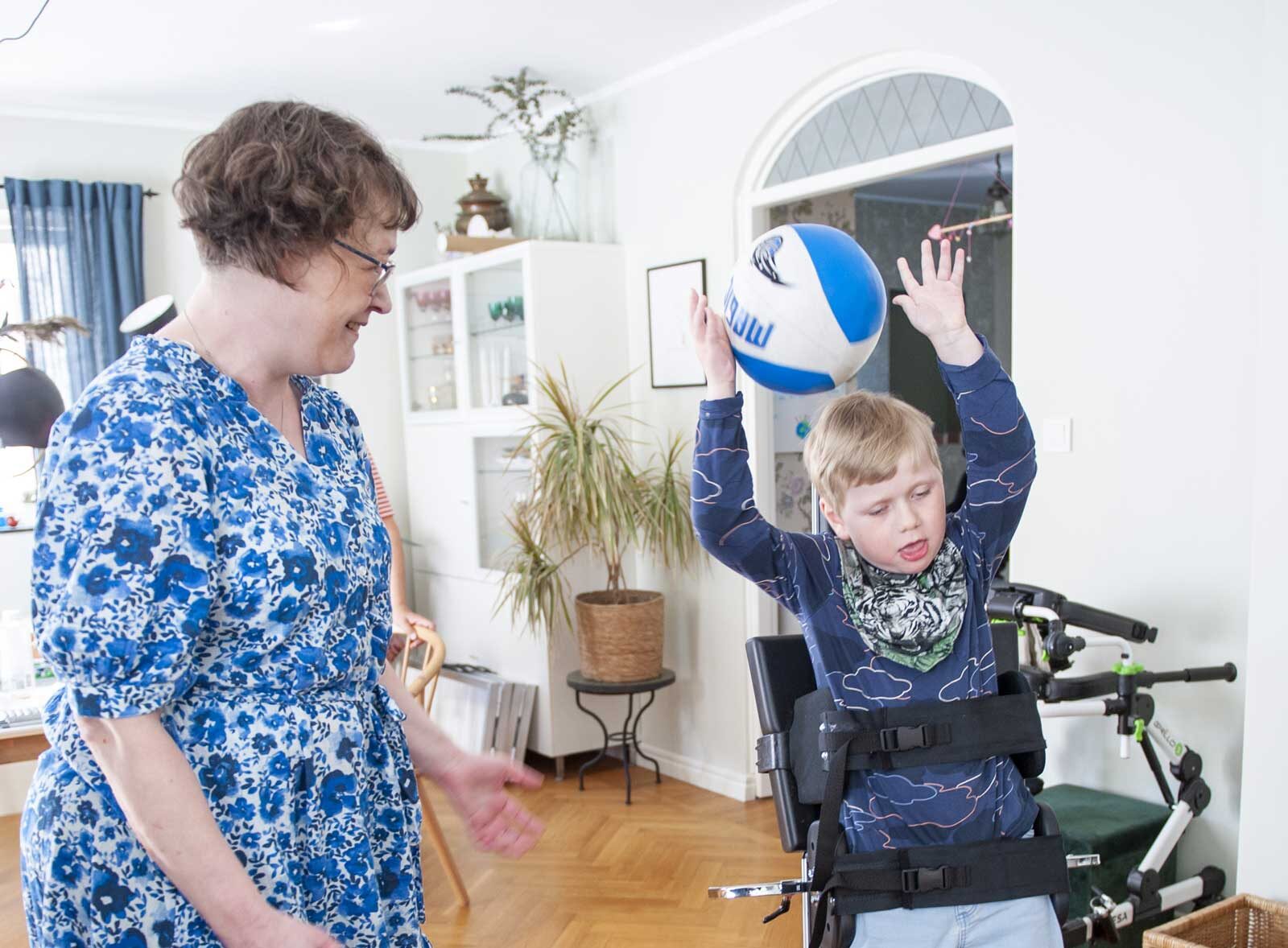 Katarina Persson och Oskar. Foto: Anna Pella