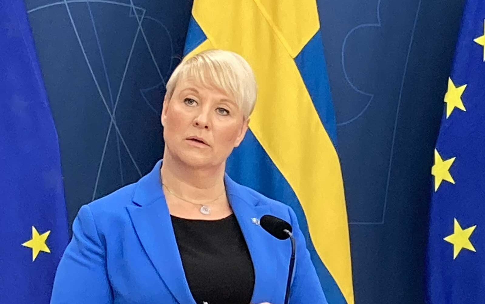 Anna Tenje, äldre- och socialförsäkringsminister. Foto: Valter Bengtsson