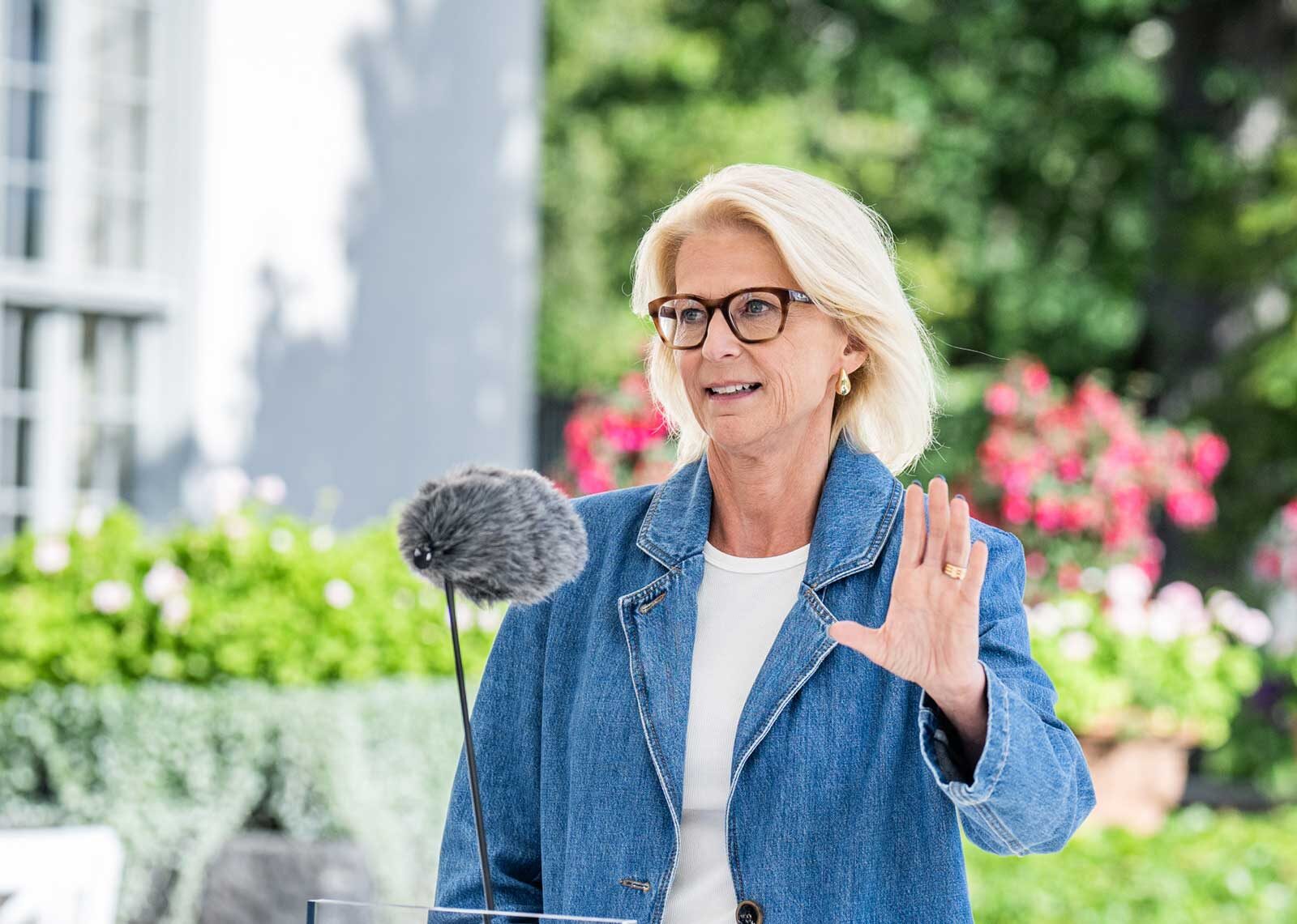 Elisabeth Svantesson på Harpsund. Foto: Linnea Bengtsson.