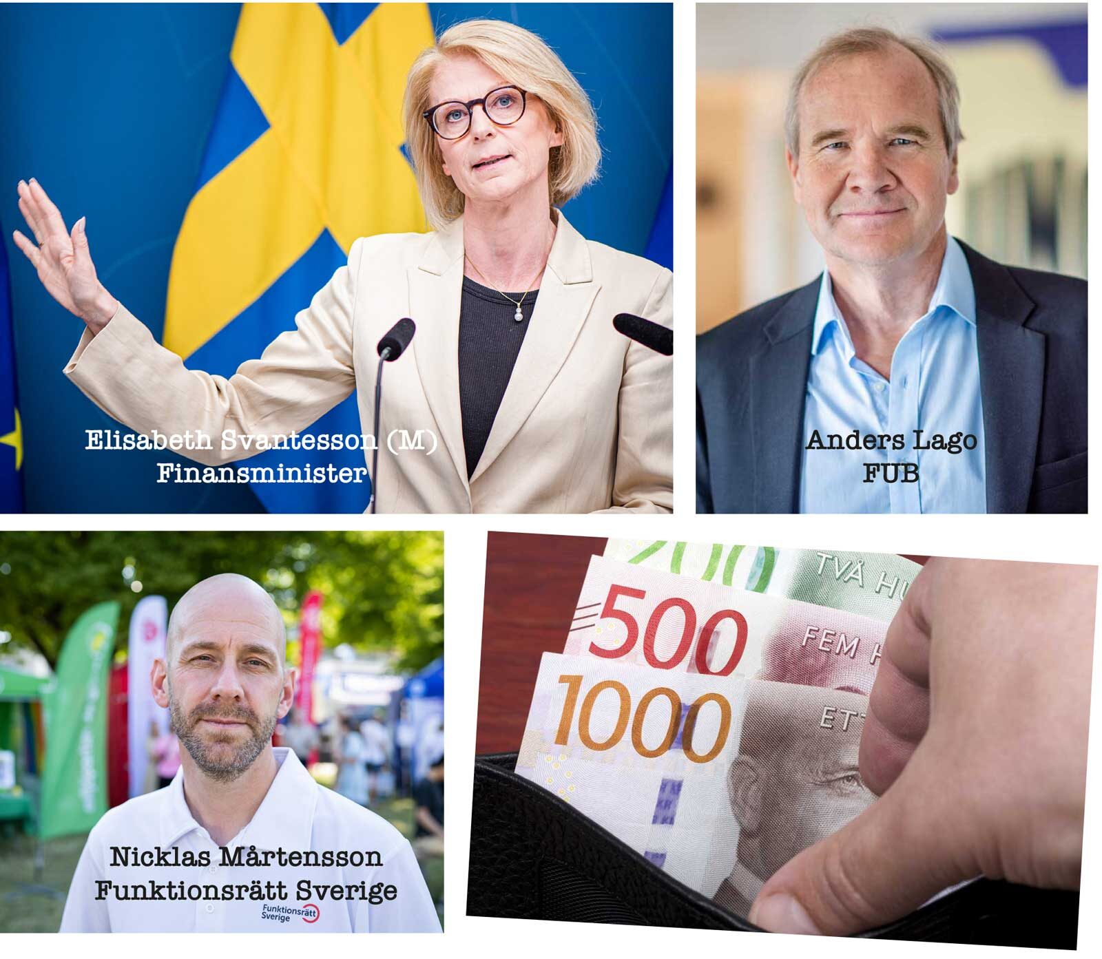 Elisabeth Svantesson, Anders Lago och Nicklas Mårtensson.