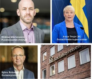 Nicklas Mårtensson, Anna Tenje, Björn Eriksson, Socialstyrelsen.
