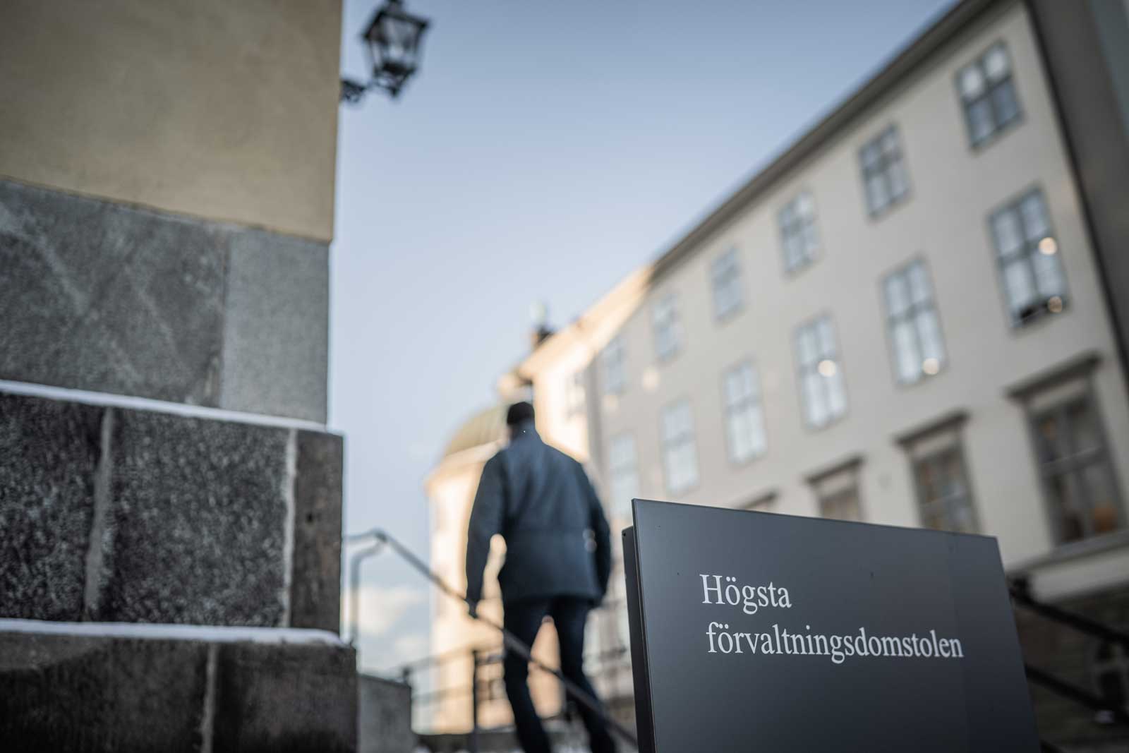 Högsta förvaltningsdomstolen i Stockholm. Foto: Linnea Bengtsson.