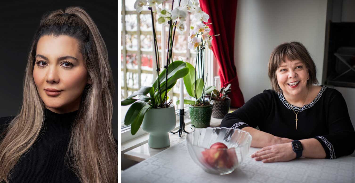 Negar Mottaghi och Åsa Strahlemo.