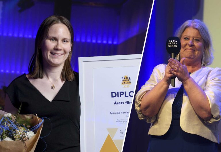 Nicolina Pernheim Goodrich, Camilla Waltersson Grönvall. Foton: Oscar Olsson, Parasport