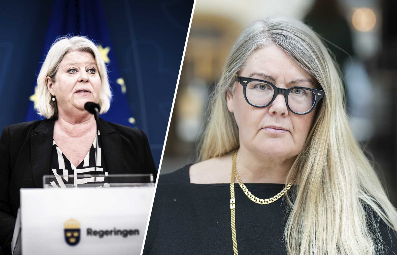 Camilla Waltersson Grönvall och Annika Wallenskog. Foton: Linnea Bengtsson.