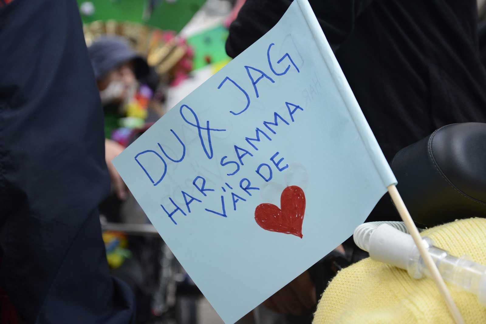 Bild från demonstration