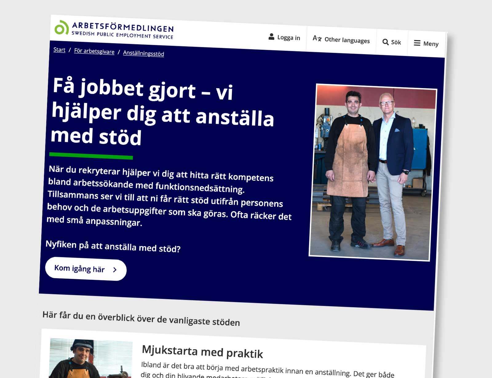 Arbetsförmedlingens kampanj Få jobbet gjort!