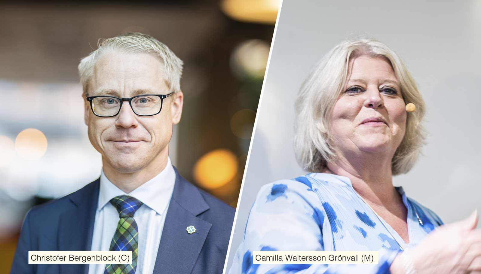 Christofer Bergenblock och Camilla Waltersson Grönvall.