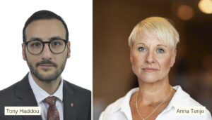 Tony Haddou och Anna Tenje.