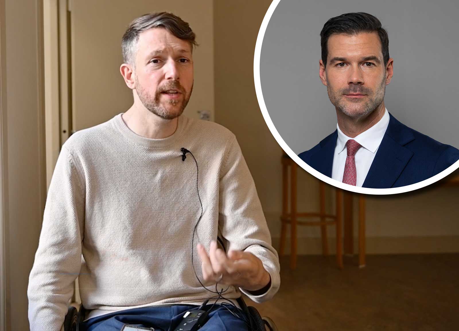 Nils Seye Larsen och (infälld) Johan Forsell.