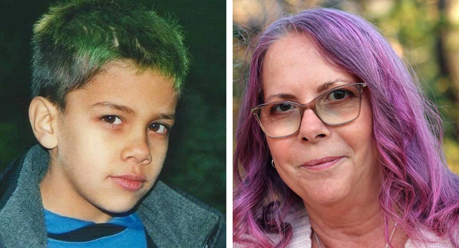 Annika Jörgensen Hamrelius och sonen Nicki, som dog i den sällsynta sjukdomen ALD.