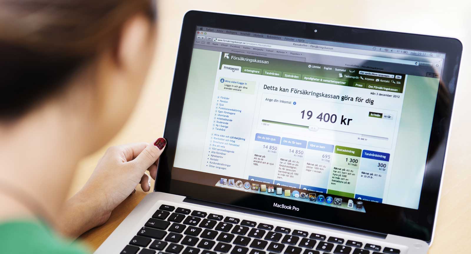 Försäkringskassans webbplats är fortfarande alltför svår att använda, enligt den nya rapporten. Foto: Försäkringskassan.