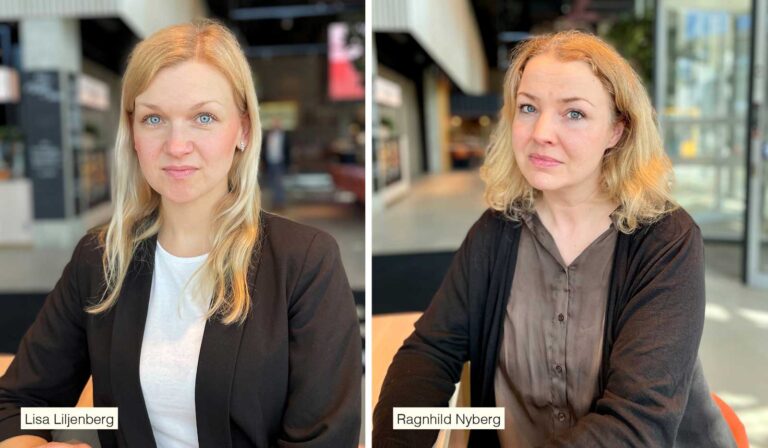 Lisa Liljenberg och Ragnhild Nyberg.