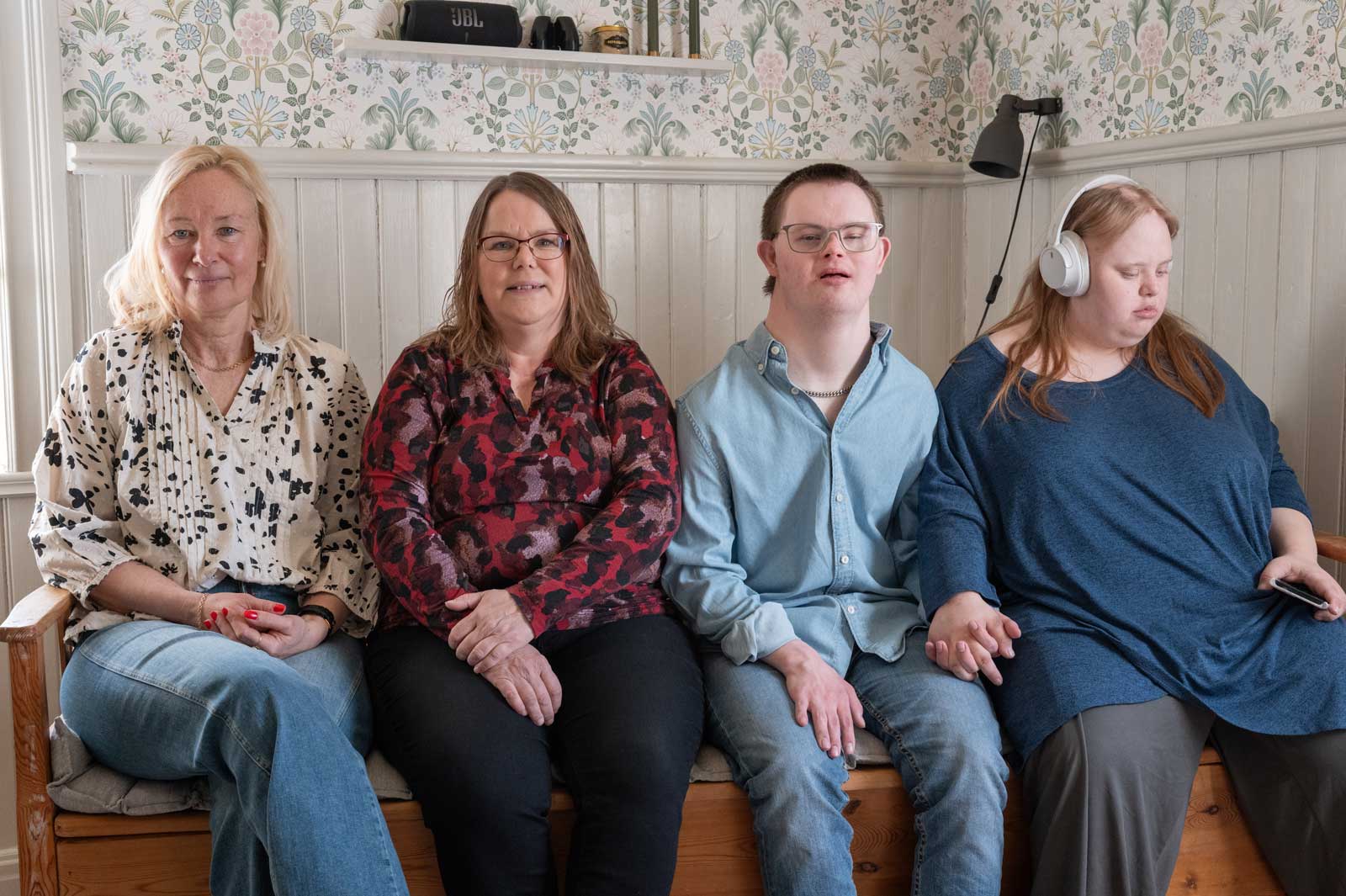 Från vänster: Lena Westerberg, Ann-Sofie Fredriksson, Adam och Felicia.